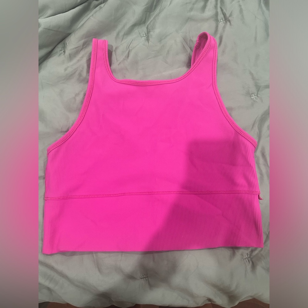 Lululemon Power Pivot tank Hot Pink size 12